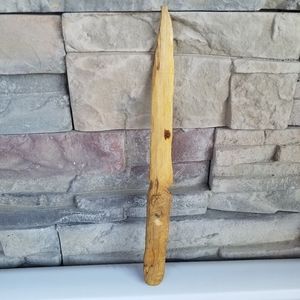 Boy Scout Wood Knife Wooden Homemade BSA 8-7/8" long Whittled Bin7